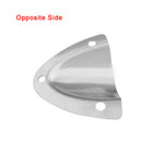 2x Yacht Clam Shell Midget Vent Stainless Steel Hose Cable Cover Ventilation