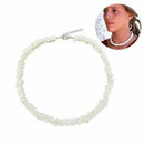 Wholesale Lot Hawaiian Jewelry White Puka Shell Necklace 18" Hippy Choker
