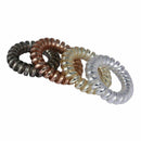 12PCS/Set Rubber Telephone Wire Hair Ties Spiral Hair Head Elastic Bands Ring