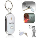 Hot LED Key Finder Keychain Whistle Find Lost Keys Gift Sound Control Locat H7B1