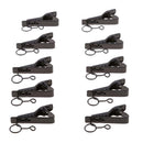10x Metal Ring Style Mini 9mm Lavalier Lapel Collar Clip Microphone Holder