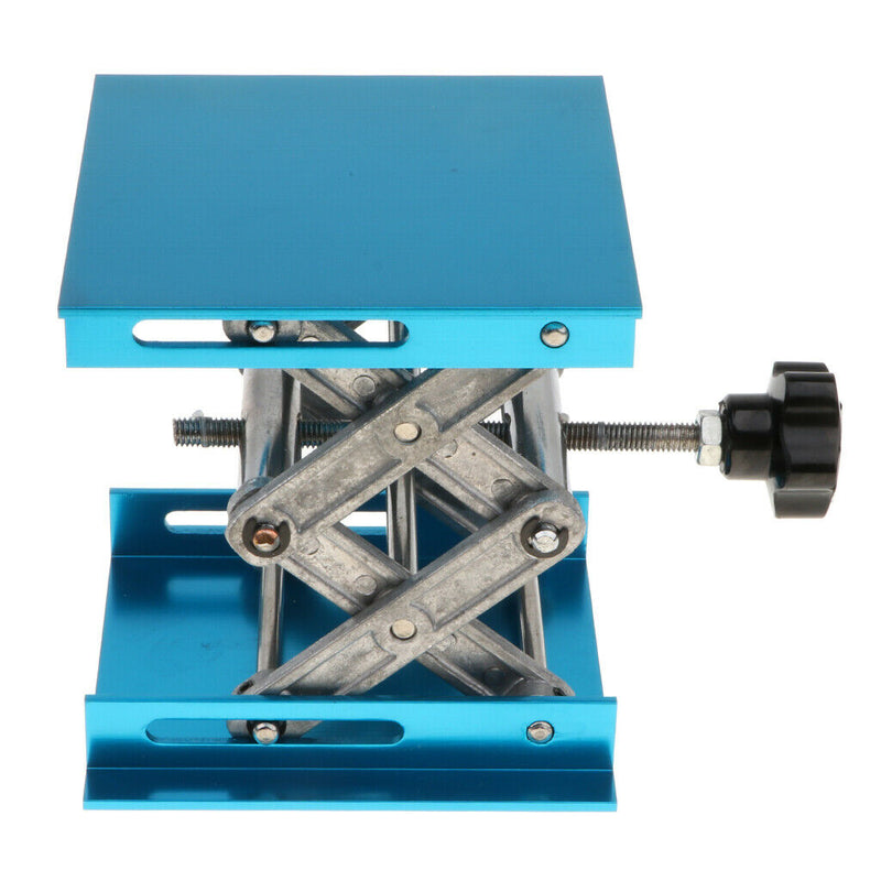 Alumina Lab Lifting Scissor Jack Platform 100x100x150mm - Blue