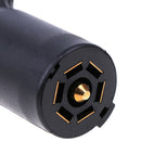 7 Way Pin Round RV Style Trailer Light Plug Connector Replacement End Bla-OZ