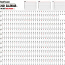 2021 Wall Calendar Year Planner Daily Plan Paper For Office School Home Supp Hn