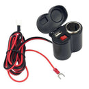 Motorcycle Waterproof 12V Cigarette Lighter Socket Phone USB Power Charger  OZ