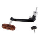2pcs Reel Handle Knob Metal Wooden Rocker Arm Grip for Spinning Fishing Reel