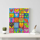 5D DIY Full Drill Diamond Painting Heart Cross Stitch Mosaic Craft Kits