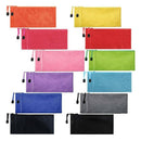 24Pcs Zipper Waterproof File Bag Pencil Pouch Pen Case, for Office Supplies