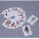 100% PLASTIC New Poker Size Good Playing Cards Excellent Large Numbers Red