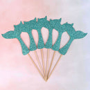 mermaid fishtail flag cake topper birthday party decorations supplies girl fa â„–[