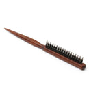 Wood Handle Natural Boar Bristle Hair Brush Fluffy Comb Hairdressing Barber I4A8