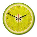 Creative wall clock, European minimalist wooden decorative clock, fruit Sec N6T7