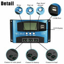 30A Mppt Solar Charge Controller Dual Usb Lcd Display 12V 24V Auto Solar Ce