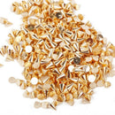 Nail Art Decoration 100pcs 3*3mm Cone Metalic Golden Color Spike Studs Nail M3Y4