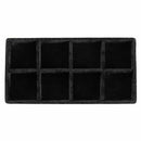 8 Grid Velvet Jewelry Ring Earrings Display Box Tray Holder Storage Showcas