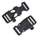 5pcs Survival Whistle Buckle Plastic Curved Side Release Buckles For Paracord FT