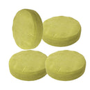 4Pcs Elastic Winter Plush Round Chair Seat Cover Removable ~Green_Size 4