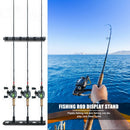 Vertical 6-rod Fish Rod Storage Holder Rack Fishing Stick Wall Mounted Display