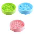 2Pcs Pet Dog Feeding Food Bowls Puppy Slow Down Eating Feeder Dish Bowel Pr D1U9