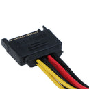 15Pin SATA Male to Double 4 Pin Molex Female IDE HDD Power HardDrive Ca-3C