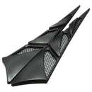 1 Pair ABS Universal Car Decorative Air Intake Side Flow Hood Vent Cover St