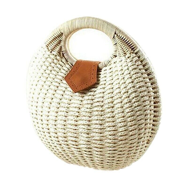 Snail's Nest Tote Handbag Summer Beach Bags Woman Straw Bags Women's Handba W9N3