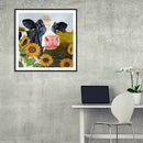 5D DIY Full Drill Diamond Painting Cow Animal Cross Stitch Decor (B437)