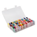 50 Colors Embroidery Floss Cross Stitch Thread with Organizer Box Bobbins
