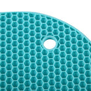 18cm Round Silicone Non-slip Heat Resistant Mat Coaster Cushion Placemat Po V6T3