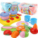 Kitchen Toys Fun Cutting Fruits Pretend Food Playset for Kids Boys and Girls