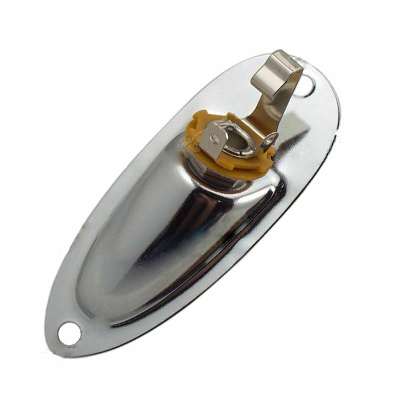 A0073 1 Piece Loaded Jack Socket Plate & Screws for Fender Strat Replacemen