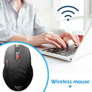 M6 2.4GHz Wireless Ergonomic Mice 1600DPI Adjustable 6 Keys Optical Mouse