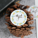 500pcs/roll round floral thank you stickers scrapbooking for package seal lSEAU