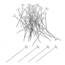 50pcs 8x53mm Rhinestone Head Pins DIY Sewing Dressmaking Fixing Needle Tool