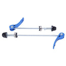 2x bicycle quick release axle clamping lever safety set axis Blue I2G1