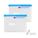 Bags Kit,20 Reusable BPA Free Food Vacuum Zipper Sealer Bags with 2 Sealing