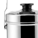 Loop Handle Cooking Pot Cans Dual Layer Mess Tin Pan Stove Lunch Box 18 cm