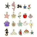 20x Enamel Mixed Random Send Alloy Pendant Charms Jewelry DIY Accessories Set H7