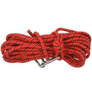 Strengthening polyester climbing rope abseiling safety rope 10m red