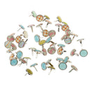 100pcs Brads Paper Fastener for Scrapbooking Embellishment Paper Craft