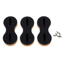 Fcs Fusion Fin Box Surfboard Fins Surf Fin Fcs Plugs (3 Pcs ) Black 5 Degre