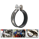 4x Motorcycle Exhaust Pipe Muffler Holder Clamp For 100mm Diameter