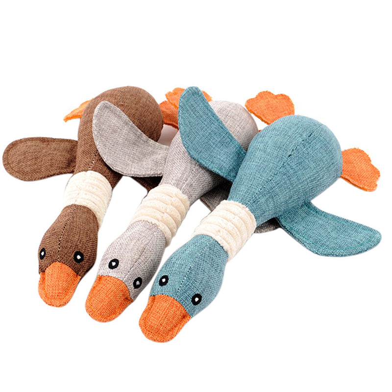 Cute Pet Puppy Chew Squeaker Squeaky Plush Sound Pig Elephant Duck Dog Play To