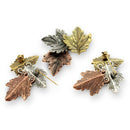 Retro Brooches Maple Leaf Pin Women Men Exquisite Collar Pins Wedding Jewelry
