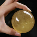 Natural Citrine Quartz Crystal Sphere Ball Healing 40mm Ball Stones Decor Gifts