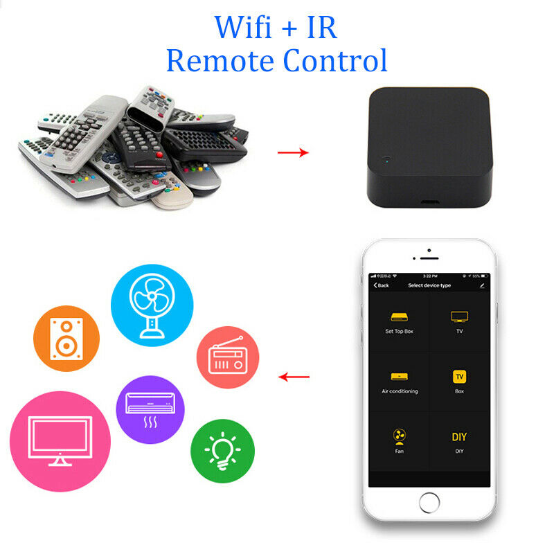 DIY 2.4G Smart Home Universal WiFi Infrared Remote Control for Alexa Google Home