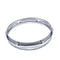 2 Pieces Die Cast Tom Drum Hoops Set 1.5mm Percussion Instrument Parts, 12 Inch