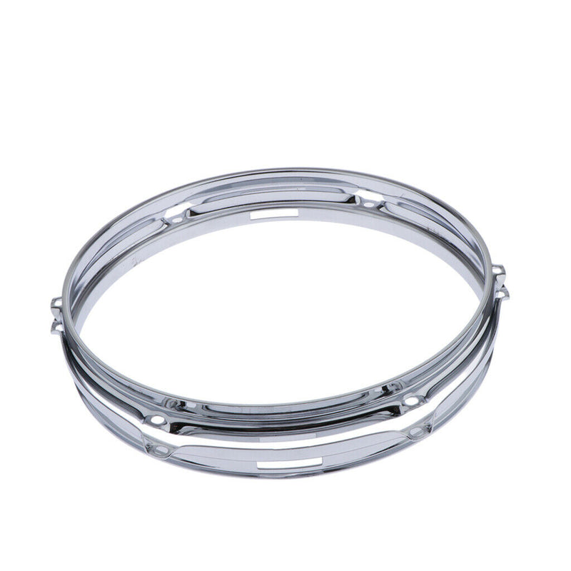 2 Pieces Die Cast Tom Drum Hoops Set 1.5mm Percussion Instrument Parts, 12 Inch