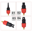 3 Sets Electric Pump Adapter Rubber Raft Inflatable Boat Kayak Air Valve Adaptor