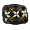 6Pcs  Wood Beads Double Hair Comb Clip Stretchy Hair Combs Ladies Party